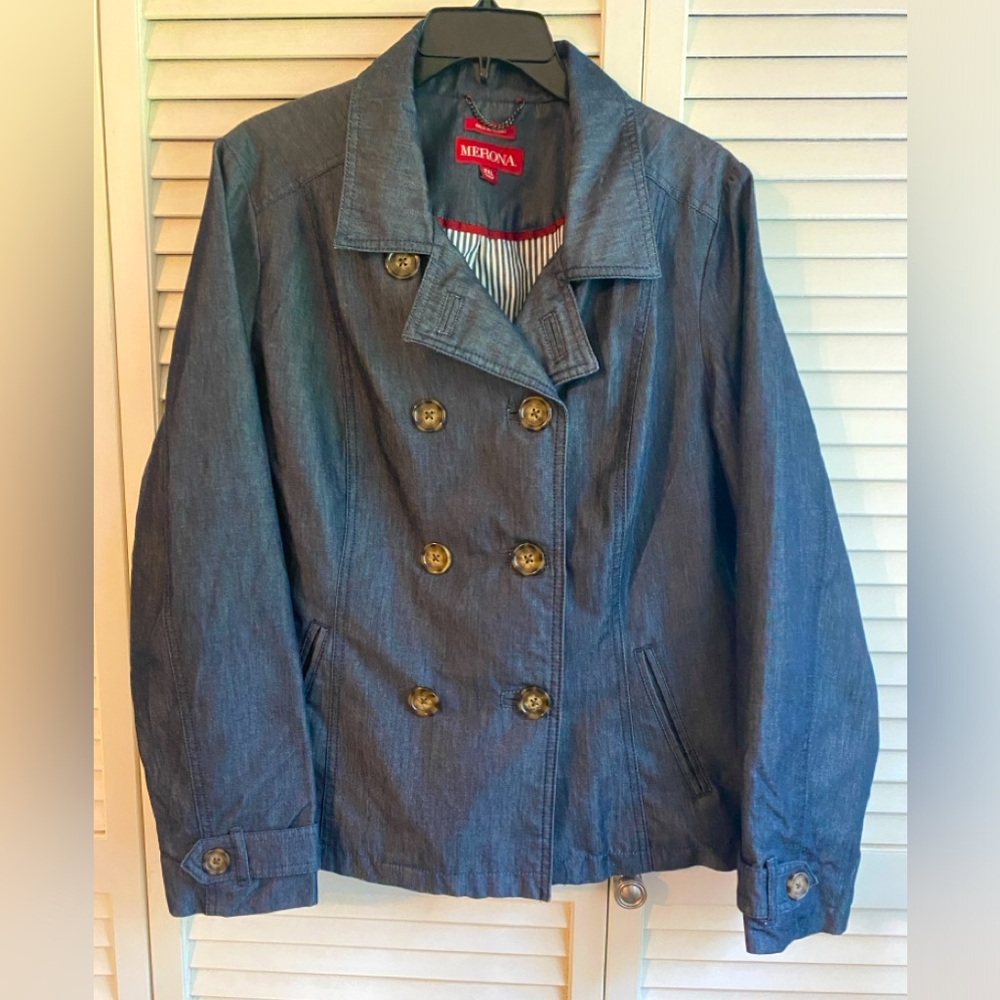 Chambray Double Breasted Jacket